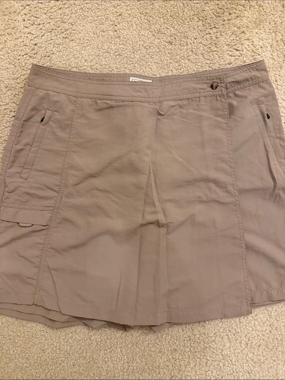 L.L. Bean Women's Khaki/Taupe Active Skort